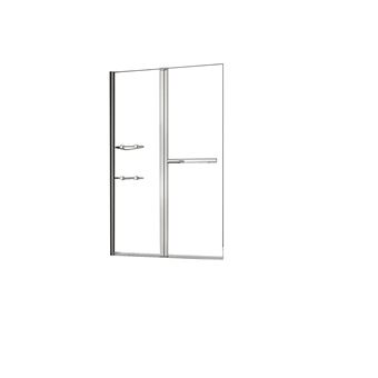 Mampara de Bañera Plegable con Bisagra Cristal 6 MM 120x140cm