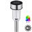 8 lámparas solares LED multicolor para jardín, Plata_2