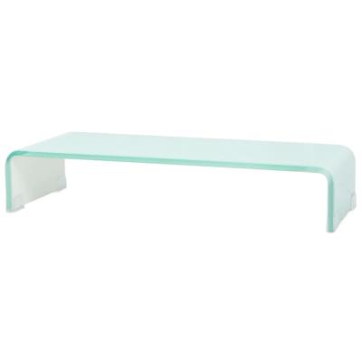 Soporte para TV/Elevador monitor cristal Blanco 60x25x11 cm