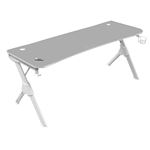 Mesa Ergonómica Mars Gaming MGDXLW, Soportes Extra, Alfombrilla, 160cm, Blanco