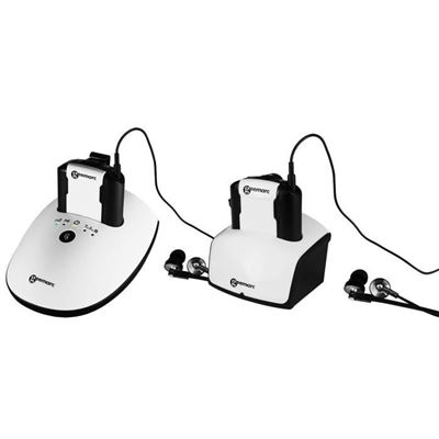 Geemarc Cl7350 2 auriculares duo mejora los de y pack para tv opticlip entrada hasta 120db