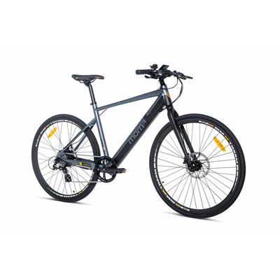 Moma Bikes E-road Equipped Full Shimano Frenos De Disco Hydraulicos Bateria Ion Lithium Samsung Integrada 36v 10ah Gris