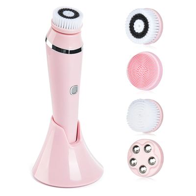 Instrumento De Belleza Dam 4 En 1 Cepillo De Limpieza Facial Avanzado Rosa Claro