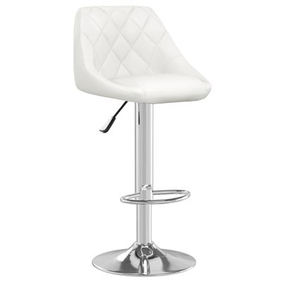 Vidaxl Taburete De Cocina Cuero Sintético Blanco , Leroy Merlin - Imagen 2