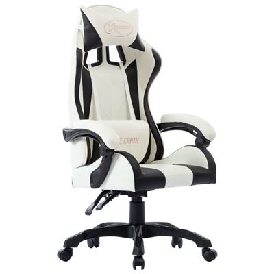 Silla Gaming De Cuero Vidaxl Sintético Negro