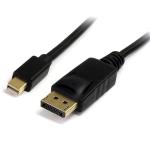 StarTech.com Cable Adaptador de 1m de Monitor Mini DisplayPort™ 1.2 Macho a DP Macho - 4k