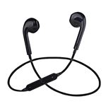 S6 Auricular Bluetooth Móvil Inalámbrico Deportes Cuello Estéreo Estéreo Negro