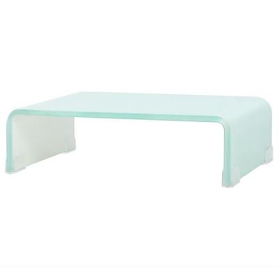 Soporte para TV/Elevador monitor cristal Blanco 40x25x11 cm