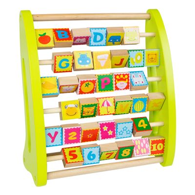 De Madera Con y dibujos play learn colorbaby letras edad 12