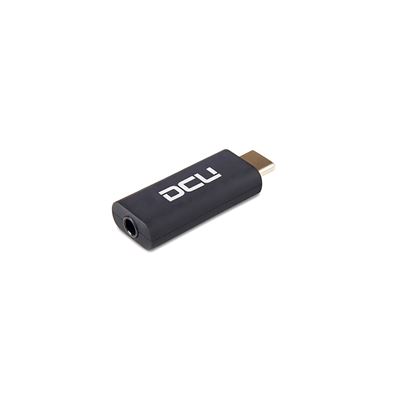 Dcu Negro Adaptador Usb Tipo C A Entrada De Audio Jack 3.5Mm De Alta Calidad - Imagen 1
