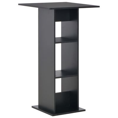 Vidaxl Negro Mesa De Bar Color 60X60x110 Cm