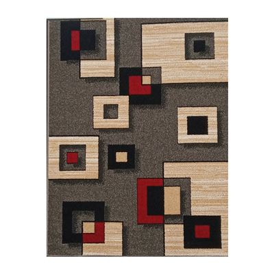 Homerug Alfombra Trendy gris 56x105cm matris geométrico 56x110 polipropileno geometric eccox moderna para