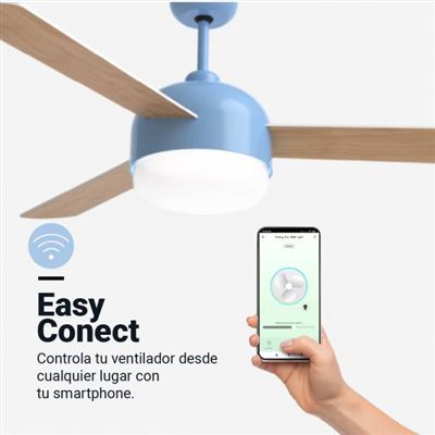 Ventilador De Techo Azul Universalblue Vento 4048bl Azul