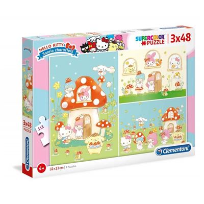 Hello Kitty Puzzle Triple 3X48 Piezas - Imagen 2