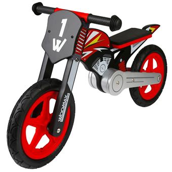 Bici sin pedales en madera Sport Bike Roja 12"" Woomax