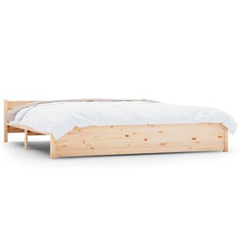 Estructura de cama de madera maciza 180x200 cm