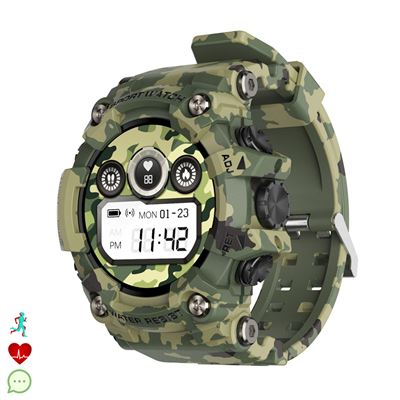 Smartwatch Dam T6 Camuflaje Verde