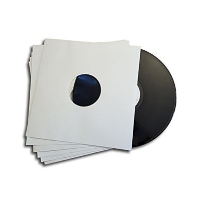 25 Fundas/Carpetas Exteriores de Carton Blanco para Discos de Vinilo LP/Ref.3078 - Marca CuidaTuMusica -