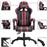 Silla de gaming de cuero sintético color vino tinto_1