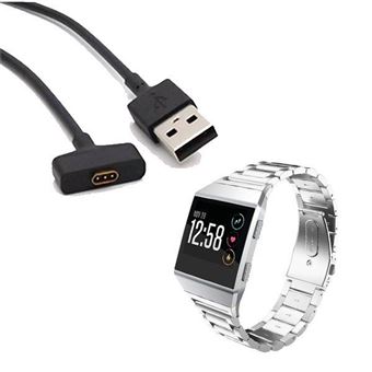 Kit Pulsera Acero Stainless Lux Herramienta Cargador Usb