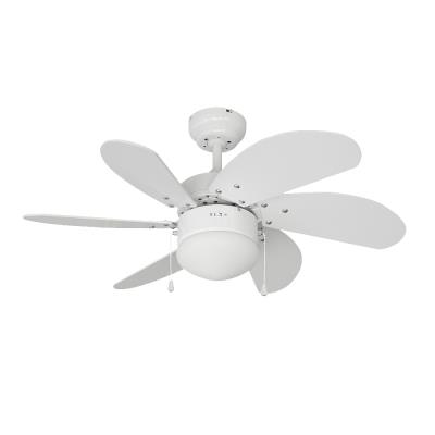 Ventilador De Techo Con Luz Aral Blanco Edm