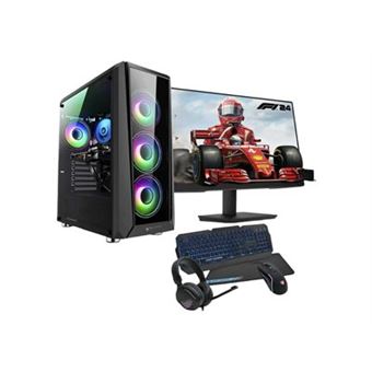 Pc Gaming Pack Completo Pc Racing - Intel Core i7 12700KF, 32 GB DDR4, 1 TB SSD, AMD Radeon RX 7600 XT,  Monitor 27"" FULL HD, Teclado, ratón, alfombrilla y cascos - 1