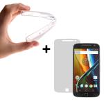 Becool® - [Magic Protection Pack] Funda Gel + Protector Vidrio Templado para Motorola Moto G4 Plus