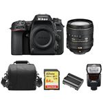 Nikon D7500 + AF-S DX 16-80MM F2.8-4E ED VR + SD 64Go + Bolsa + EN-EL15A Battery + SB700 Speedlight Negro