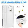 Deshumidificador Inteligente Finether DS01A 2.4L Mini 1.1L/D Digital UV Anion 65W, Blanco