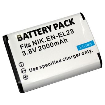 Batería/Pila recargable Nikon VFB11601 batería recargable iones de litio, Cámara digital, Negro 