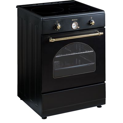 Cocina Inducción Solthermic Vti60 Negra 3 Fuegos 60x60cm Crema