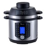 Freidora de Aire y Olla a Presión MasterPro FryCook 6L 1500W 12 Programas y 44 Funciones Negro