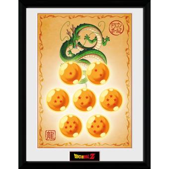 Fotografía enmarcada Dragon Ball Z Bolas de Dragón 30x40 cm