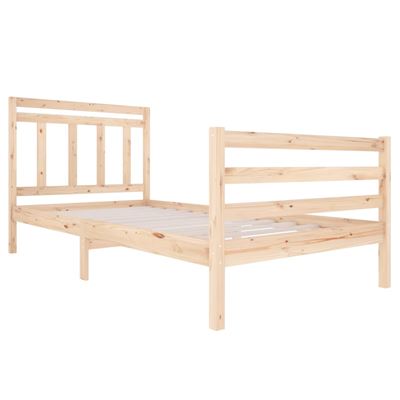 Estructura de cama vidaXL madera maciza 100x200cm, Camas plegables, Los  mejores precios