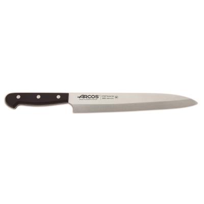 Cuchillo Yanagiba Arcos Universal 289904 De Acero Nitrum, Con Mango De Polioximetileno Y Hoja De 24 Cm En Estuche