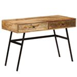 Mesa de escritorio con cajones madera mango maciza 110x50x76 cm - vidaXL