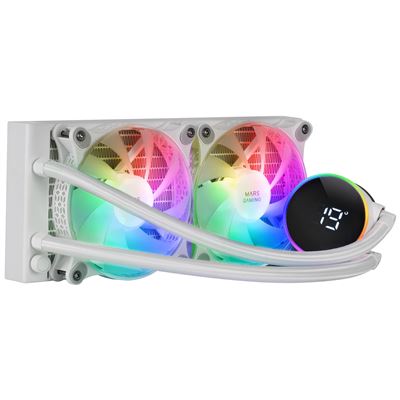 Mars Gaming Ml-Lcd240, Refrigeración Líquida Aio, Tdp 500W, 2X Ventiladores Fdb Argb 120Mm, Pantalla Lcd Con Monitoreo De Temperatura, Bomba Opti-Chamber 3Rd Gen, Multisocket Universal, Sistema De - Imagen 3