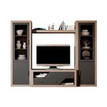 Conjunto de muebles de salón Homesouth Nuka V5 Cambria/Grafito