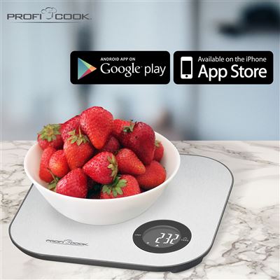 Báscula De Cocina Digital Con Bluetooth Proficook Kw 1158