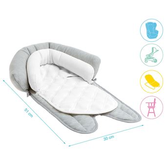 Almohada reductora evolutiva beige y gris Kiokids - 1