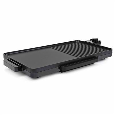 Plancha Parrilla Eléctrica Cocina Tristar 2 En 1 2000 W Negra 49x27 Cm