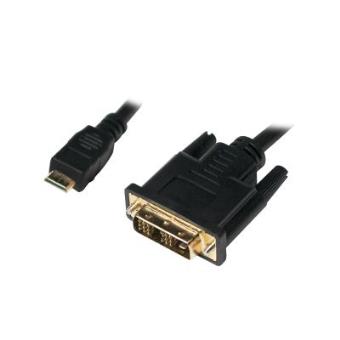 Adaptador Cable 1m Mini HDMI a DVI-D
