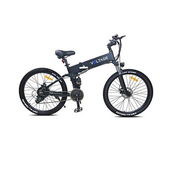 Bicicleta eléctrica plegable Kaisda K1V Black E-bike, 26"", 250W, 36V, con batería de litio, velocidad variable - 1
