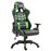 Silla de gaming de cuero sintético verde_0