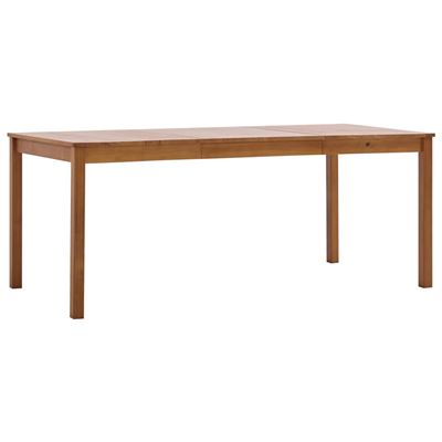 Mesa de comedor vidaXL de madera de pino marrón miel 180x90x73 cm