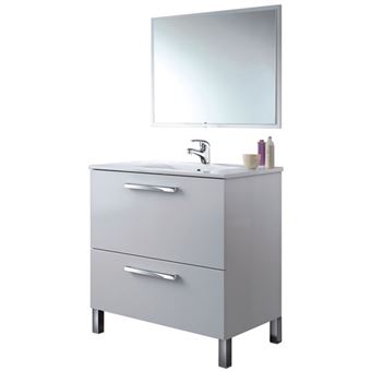 PREMIER Mueble lavabo 1p abat.+1c + espejo + Grifería Incluida con latiguillos