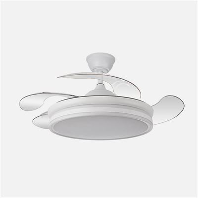 Ventilador De Techo Fabrilamp Dc Bayomo Regulable Con Mando A Distancia 59w 6980lm Blanco