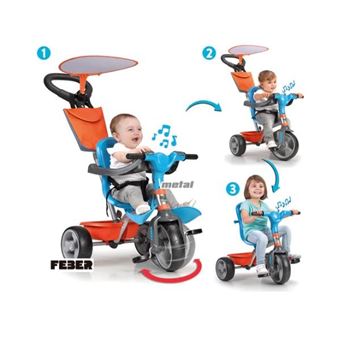 Triciclo evolutivo Baby Plus Music Feber - de 9 meses a los 3 años, Triciclo,  Los mejores precios