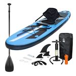 Tabla de Paddle Surf hinchable ECD Germany + Asiento Kayak 305x78x15cm Azul