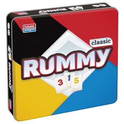 Rummy Juego En Caja Metal Falomir Y 7 Años